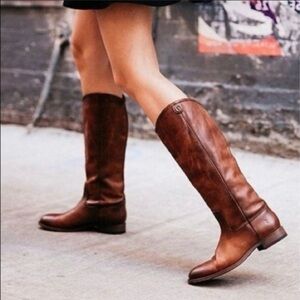 Frye Melissa Brown Leather Boots